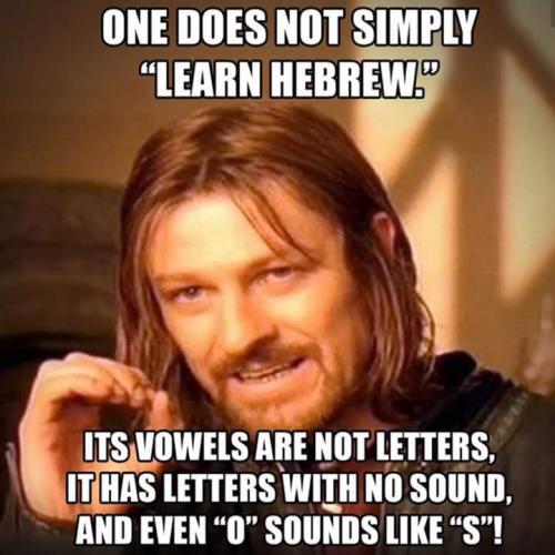 Learning hebrew