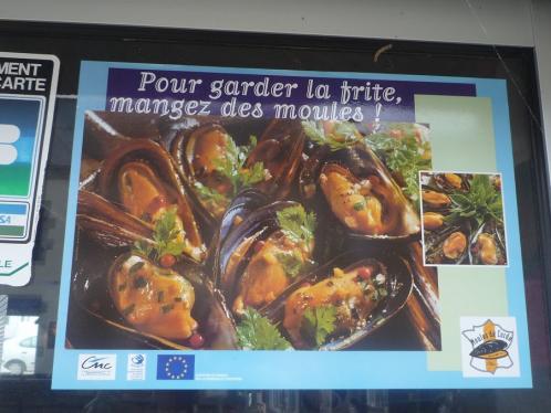 Pour garder la frite mangez des moules